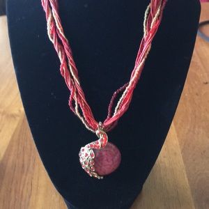 Peacock necklace